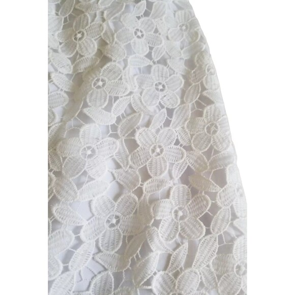 Anthropologie BHLDN Dress Alessa White Lace Overlay Wedding Bridal Women's 16 - Picture 8 of 14